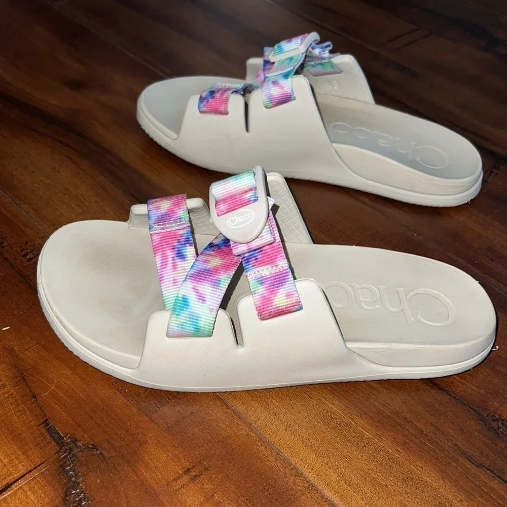CHACO Chillos Tie Dye Slide Sandals Shoes